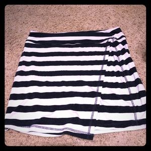 Athleta | Navy Stripe Faux Wrap Mini, Size L